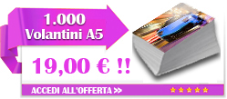 volantini a5 offerta