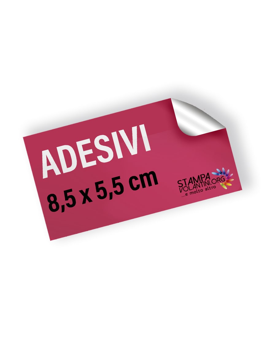 Adesivi 8,5 x 5,5 cm